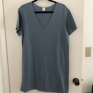 Blue T-shirt Dress